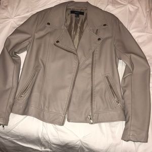 faux leather jacket